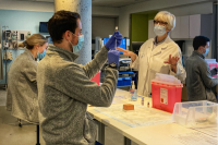 students learning injections